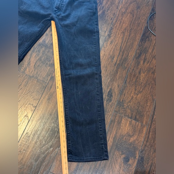 Levis 559 Jeans Mens 34x34 Black Relaxed Straight Denim (FITS 34x32) Work Ranch - Picture 4 of 16